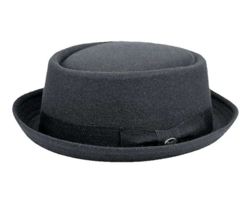 Round Shape Pork Pie Fedora Hat | Wool Blend | Epoch Men's s