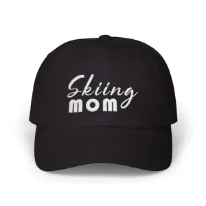 Skiing Mom - Embroidered Ski Lover's Baseball Hat