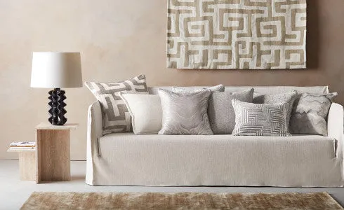 Snap Pillow - Silver Grey