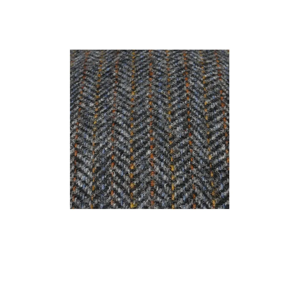 Stetson - Herringbone Harris Tweed Ivy - Sixpence/Flat Cap - Grey