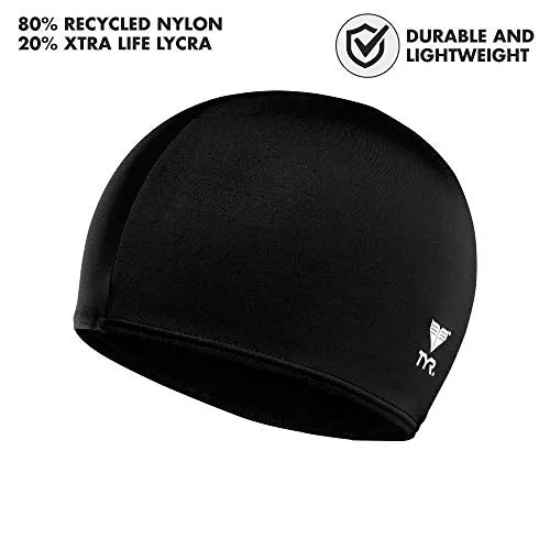 TYR Lycra  Swimming Cap (Black)- LCY-001