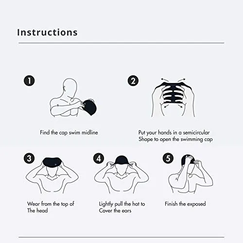 TYR Lycra  Swimming Cap (Black)- LCY-001