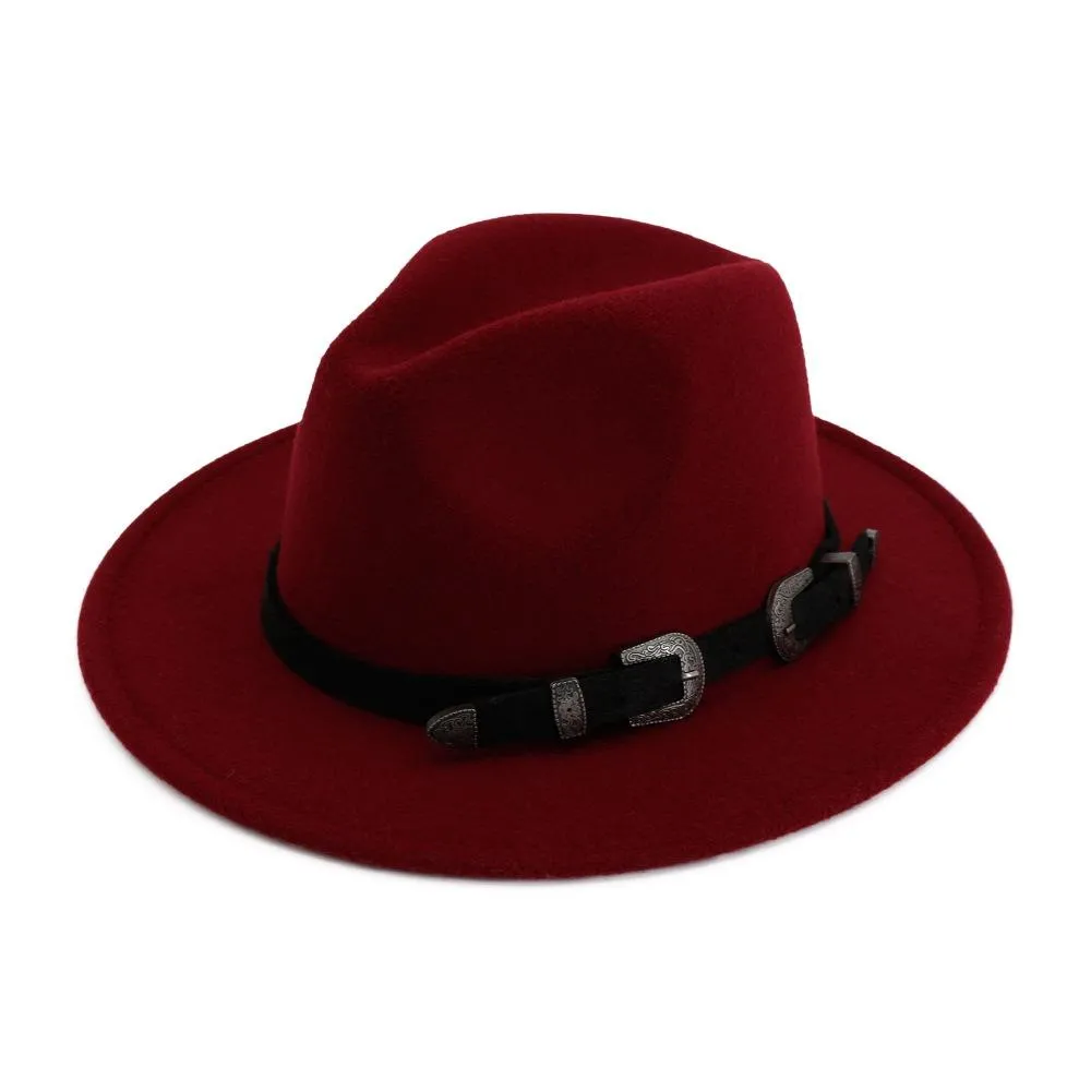 Vintage Hat with Belt for Men & Women / Edgy Clothing Accessories