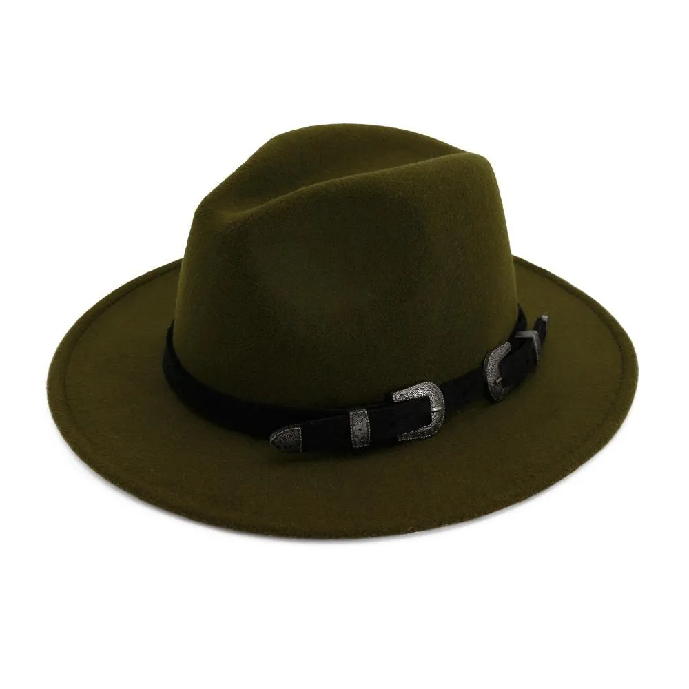 Vintage Hat with Belt for Men & Women / Edgy Clothing Accessories