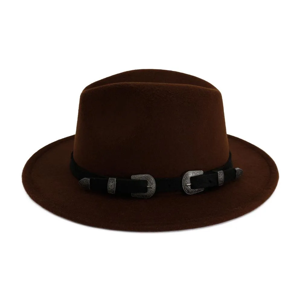 Vintage Hat with Belt for Men & Women / Edgy Clothing Accessories