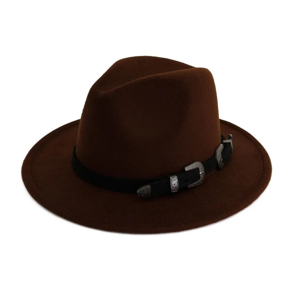 Vintage Hat with Belt for Men & Women / Edgy Clothing Accessories