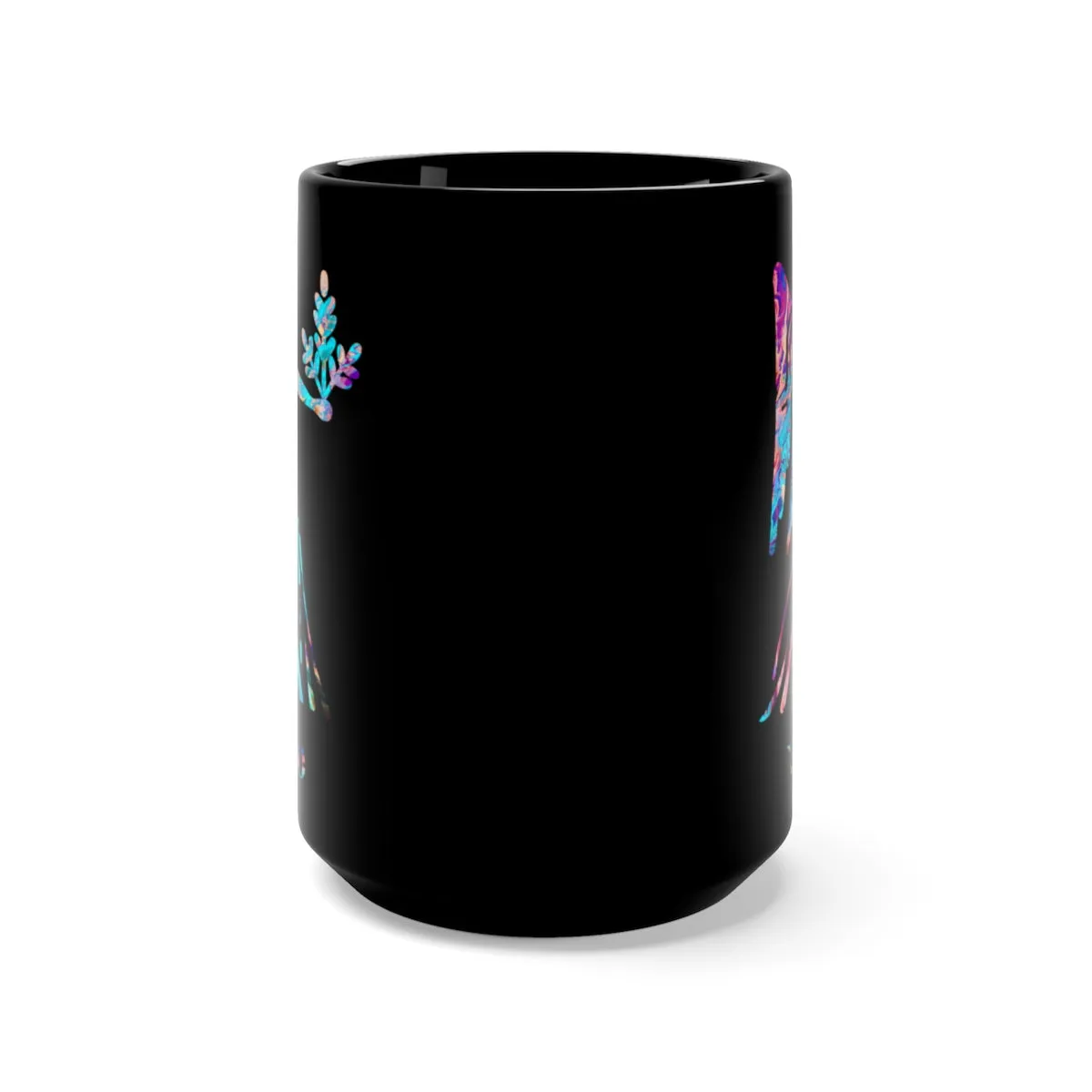Virgo Zodiac Sign Black Mug 15oz