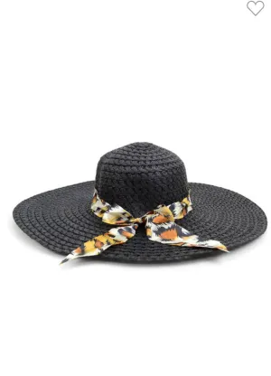 Wide Brim Hat (Animal print)