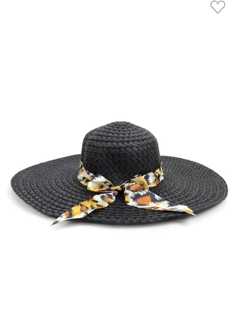 Wide Brim Hat (Animal print)